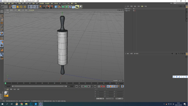 Custom Rolling Pin Bakery Model
