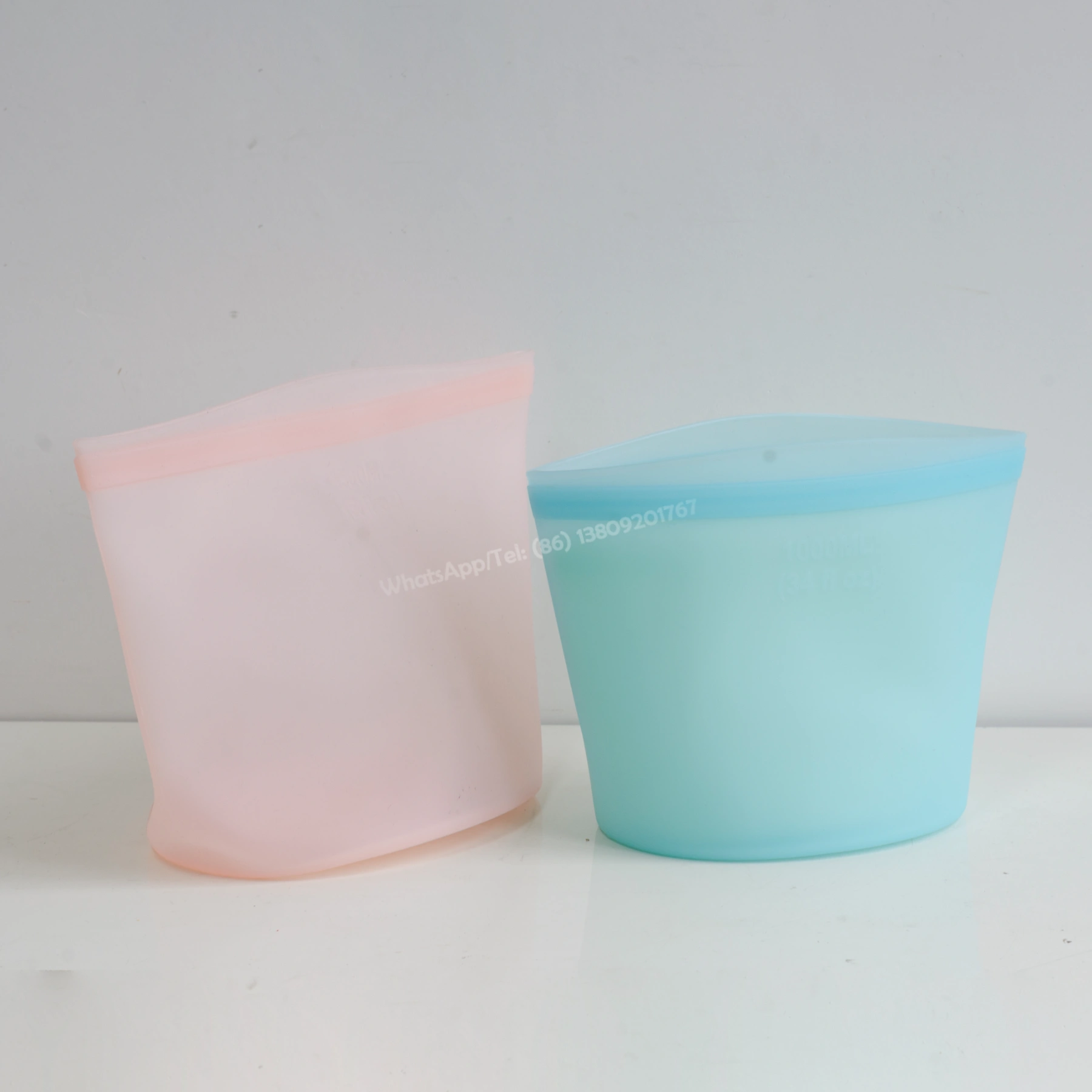 Fabricante e fornecedor de saco de armazenamento de alimentos de silicone reutilizável personalizado OEM ODM