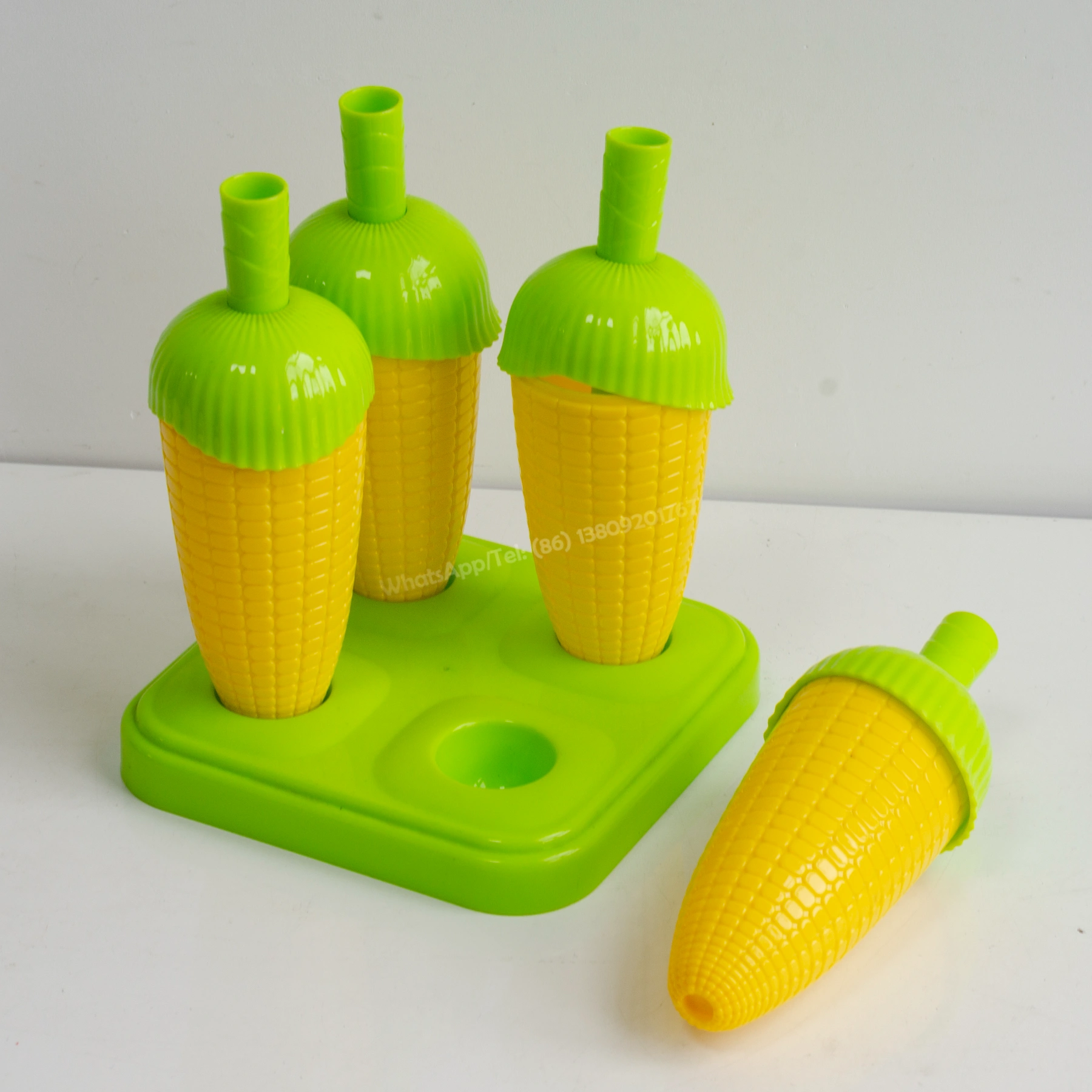 Premium Wholesale Custom Reusable Corn Shape Plastic Popsicle Mold ...