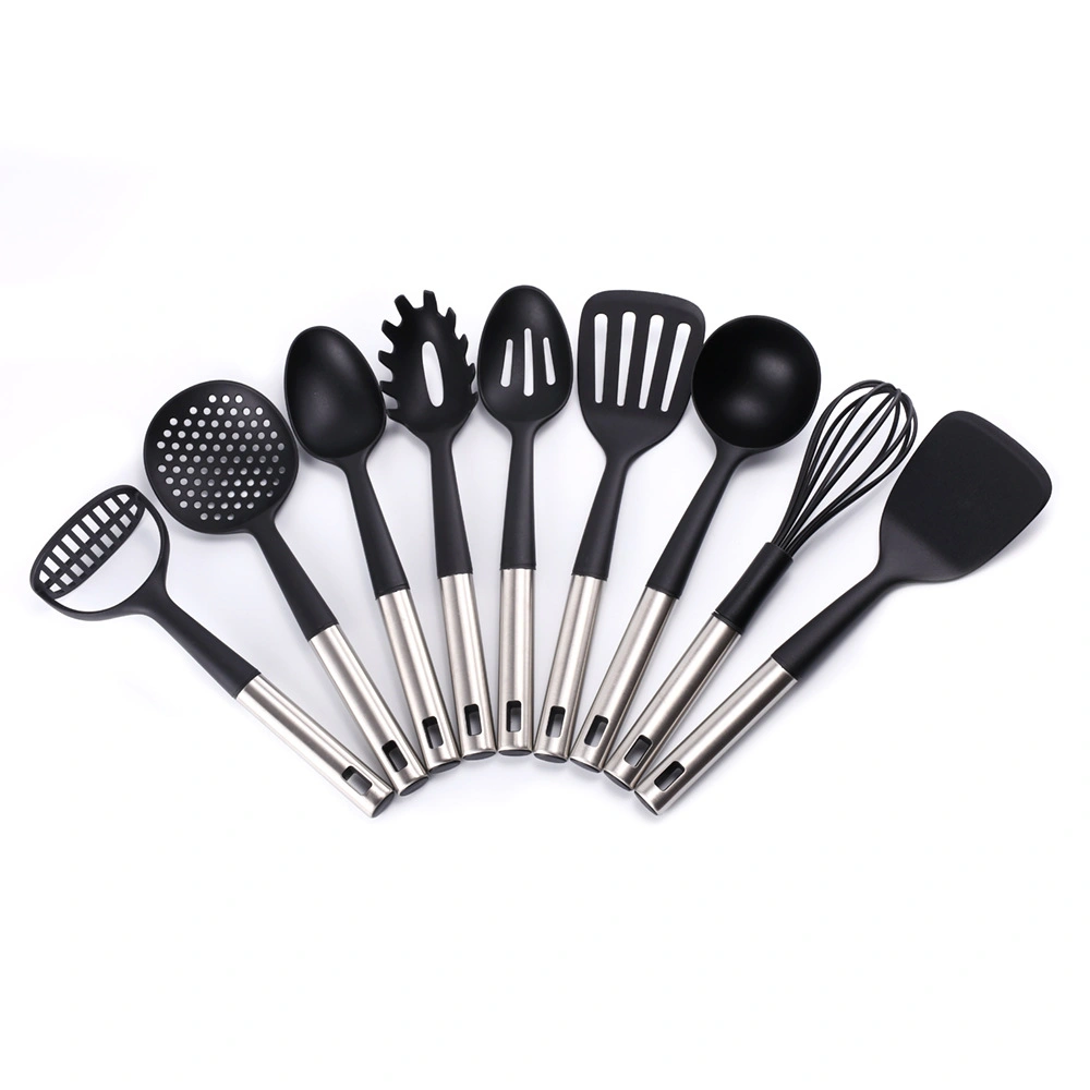 Ensemble Ustensiles De Cuisine 19 Pièces Avec 5 Couteaux Et Planche - Ustensiles En Silicone Résistant à 230°C - Boîte De Rangement Design Losange - Cadeau Parfait
