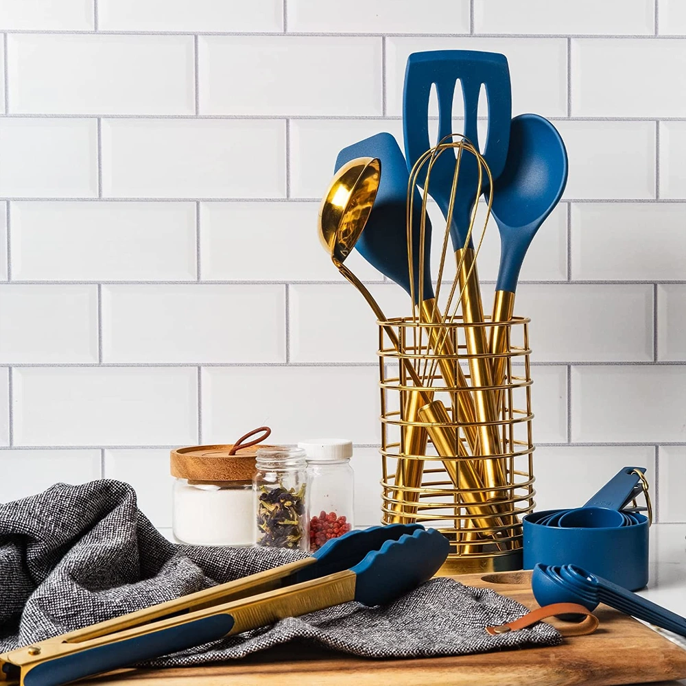 Oem Rose Gold Kitchen Utensils Set