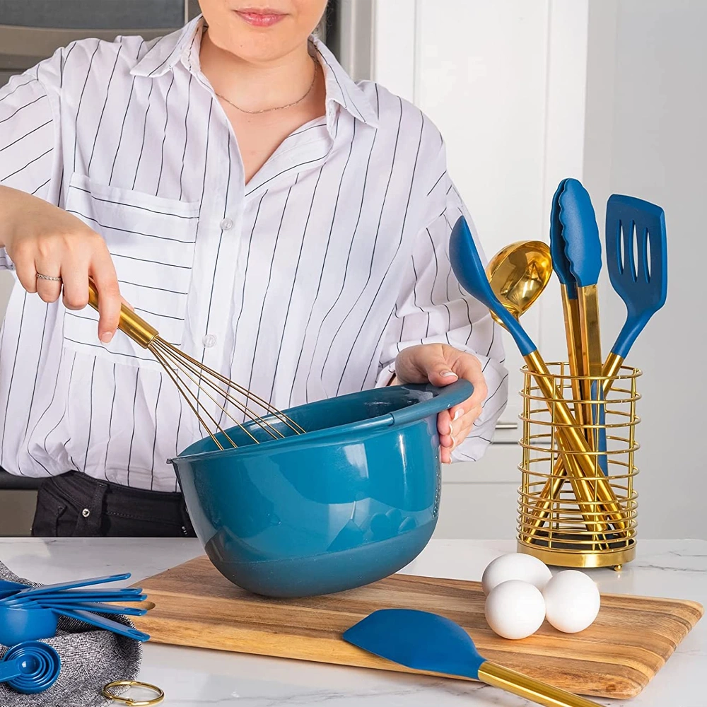 Ensemble d'ustensiles de cuisine en or rose en gros