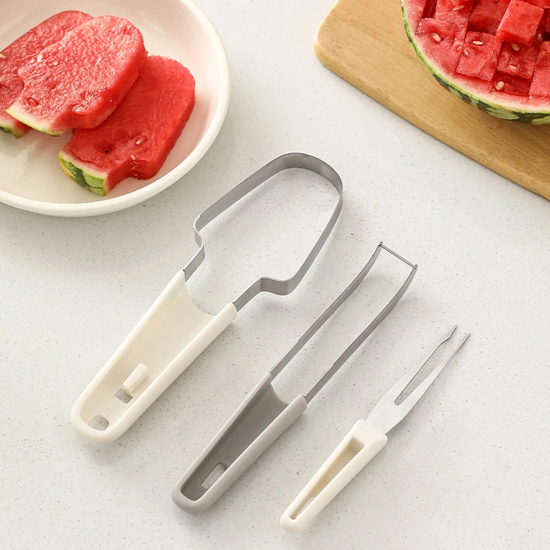 Watermeloen vork cutter snijmachine