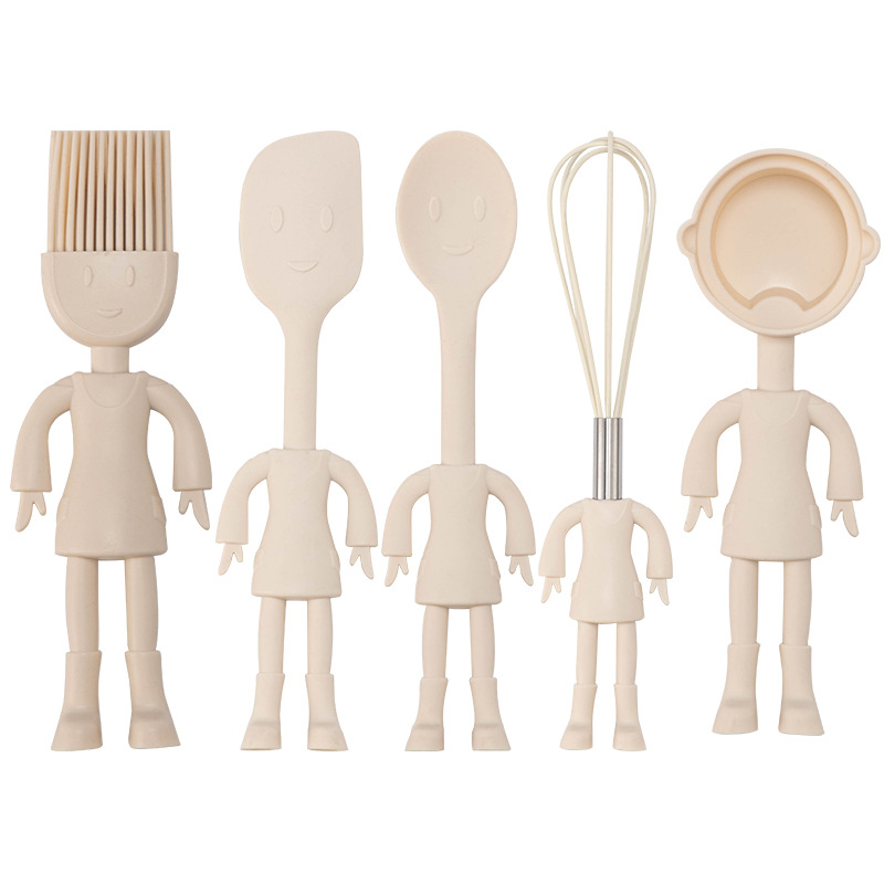 Cute Design Custom Silicone Kitchen Utensils For Kids 4