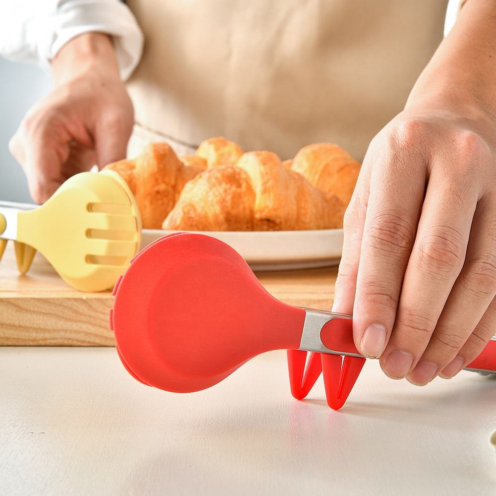 Pince à nourriture en gros Pince à barbecue en silicone pour la cuisson 2