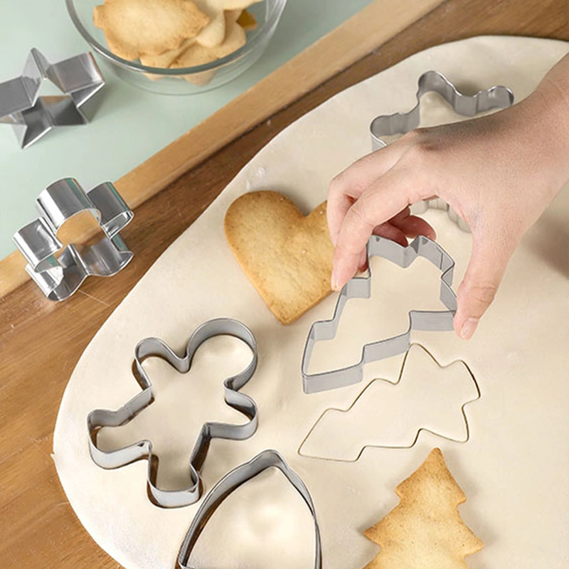 Groothandel roestvrijstalen koekjesvormer Kerstkoekjesvorm