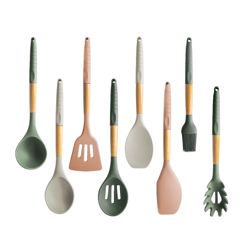 Wholesale Kitchenware High Quality Silicone Cooking Utensils