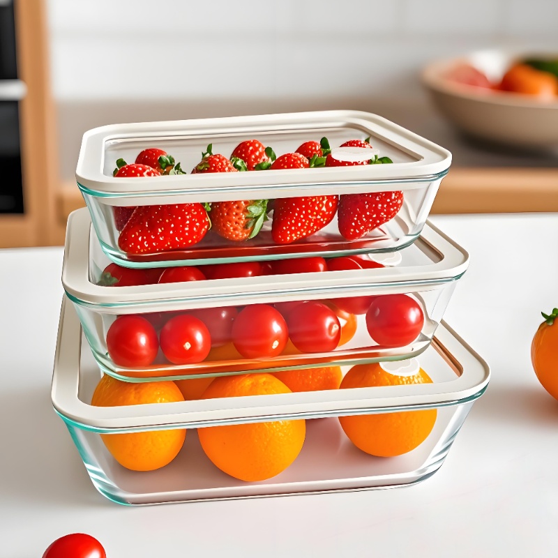 Square Glass Food Storage Container