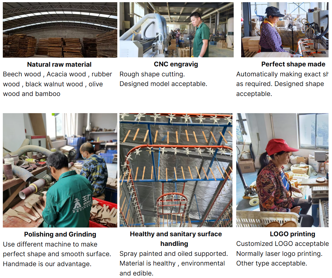 Wood Kitchen Utensils Process