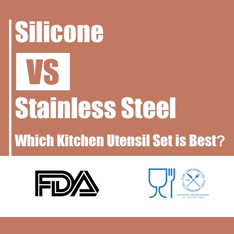 Silikon vs rostfritt stål Vilket köksredskapsset är bäst