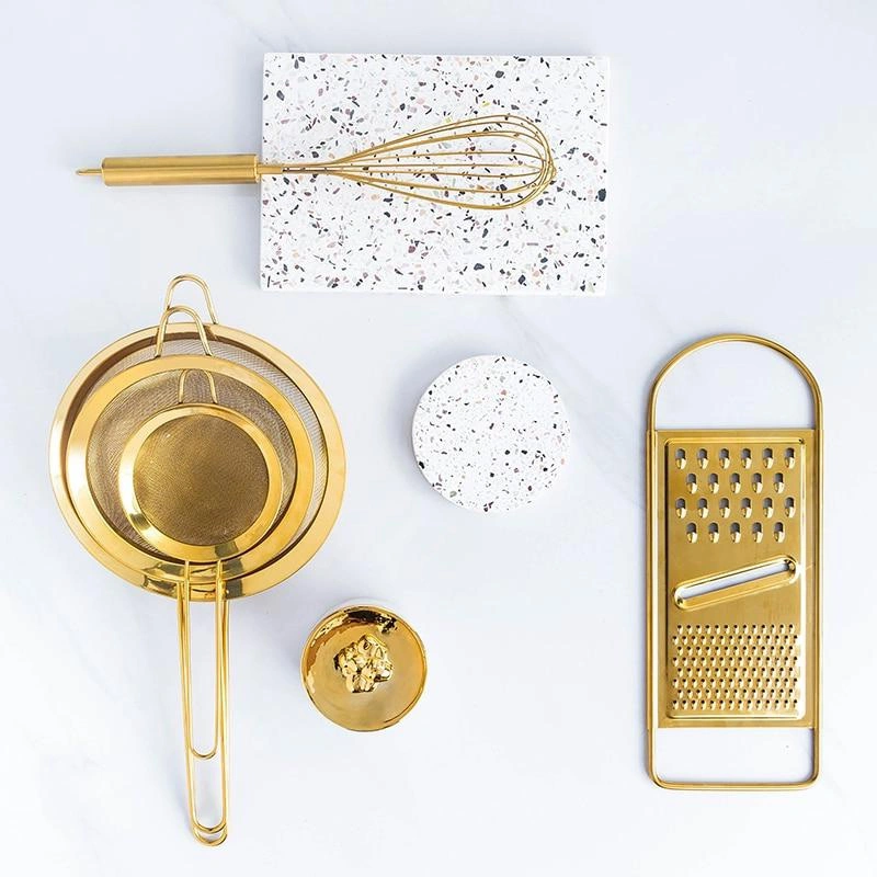 Golden Baking Utensils Set Collection