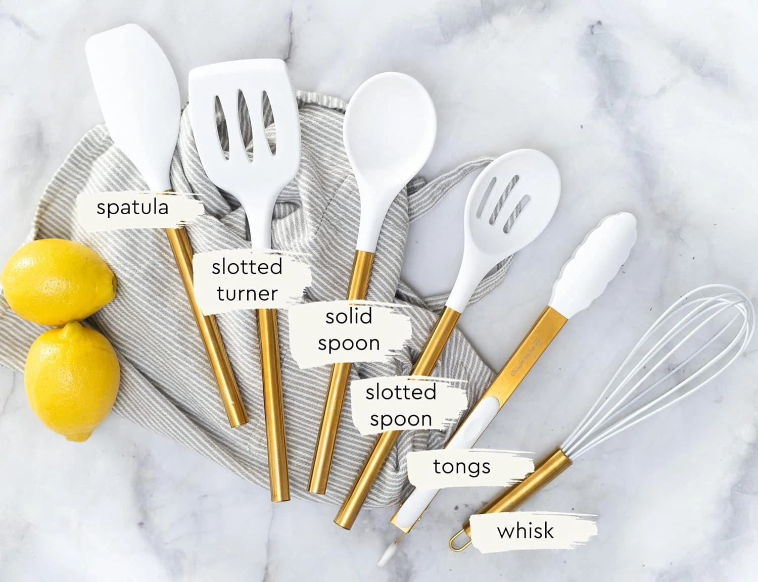 Golden Cooking Utensils Set