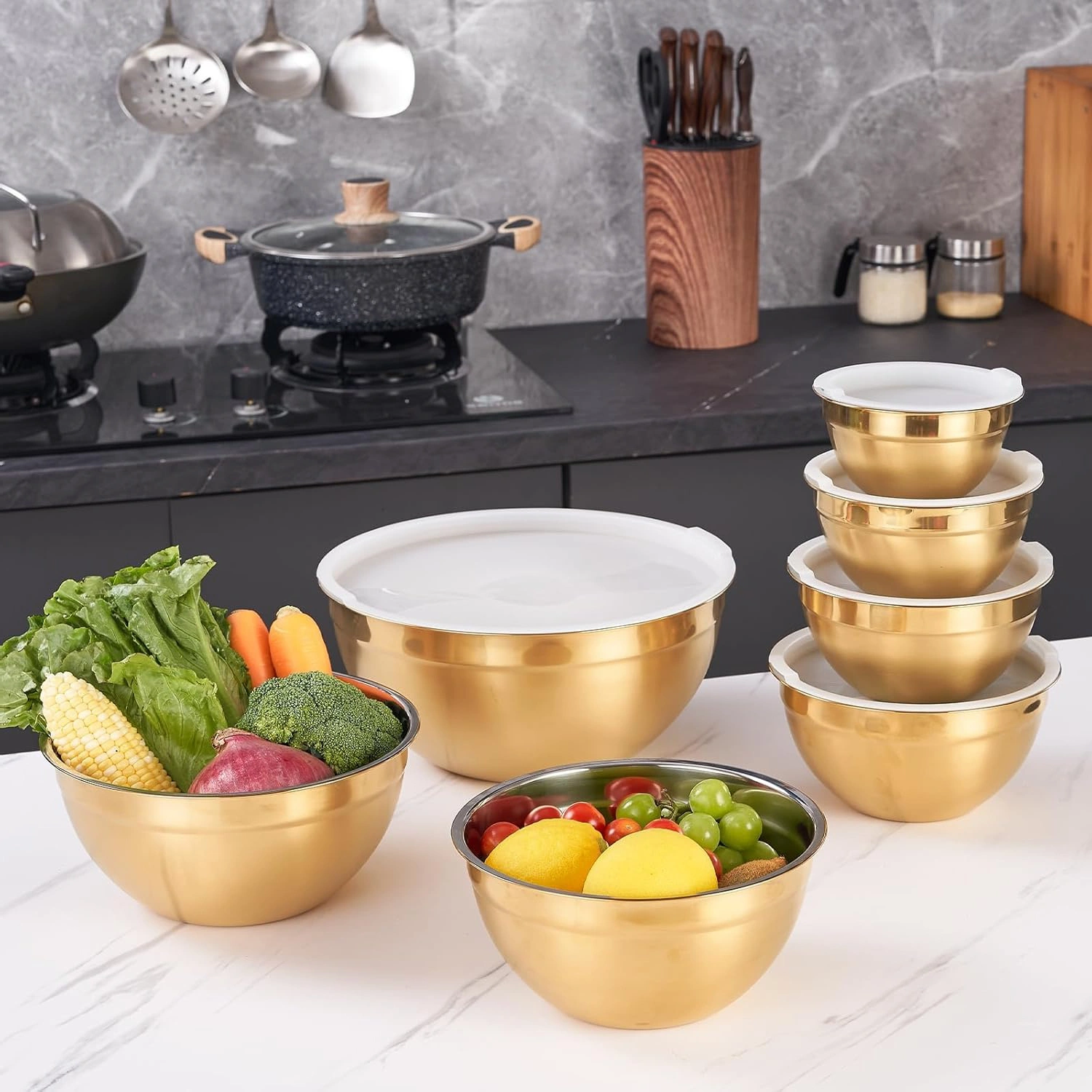 Golden Mixing Bowl
