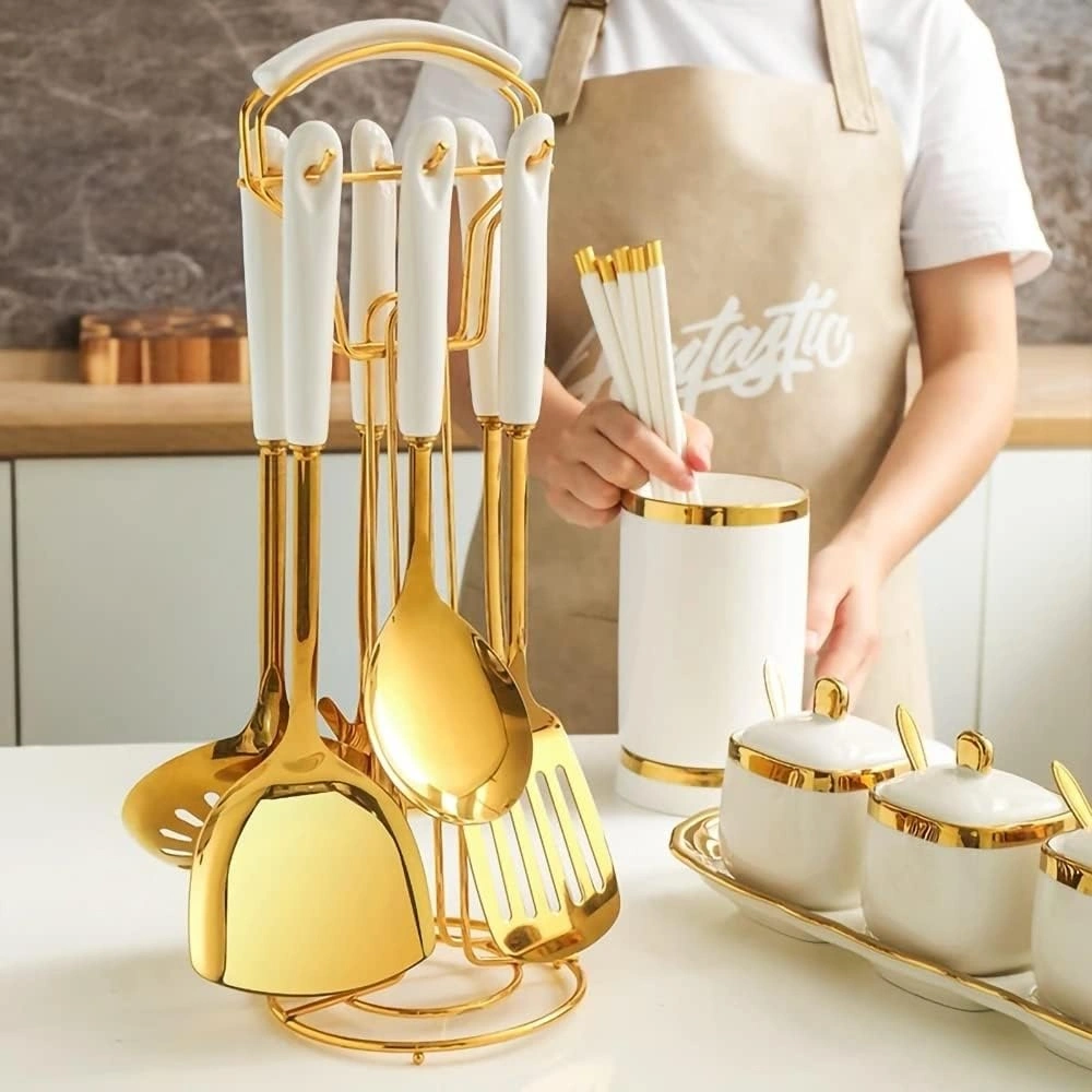 Stainless Steel Gold Kitchen Utensil