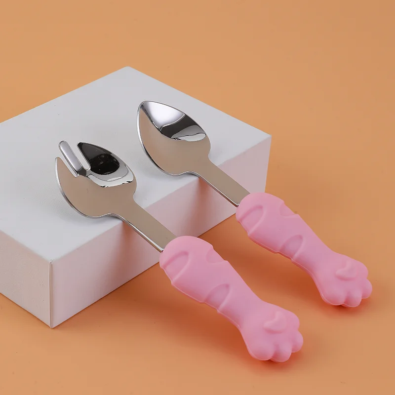 Bolalar uchun maxsus silikonli vilkalar va qoshiqlar to'plami 6