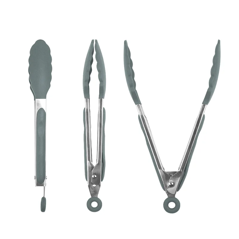 Wholesale Bamboo Silicone Kitchen Utensils With Square Holder 2