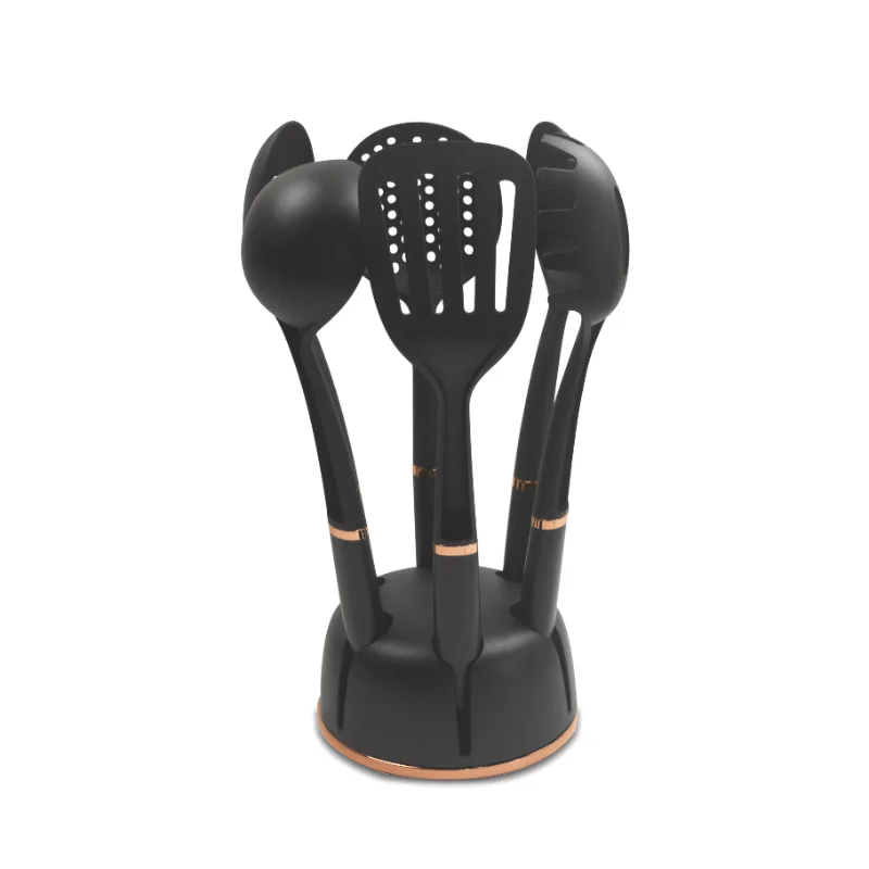 Wholesale Cooking Utensils Nylon Kitchen Utensil With Rack 1