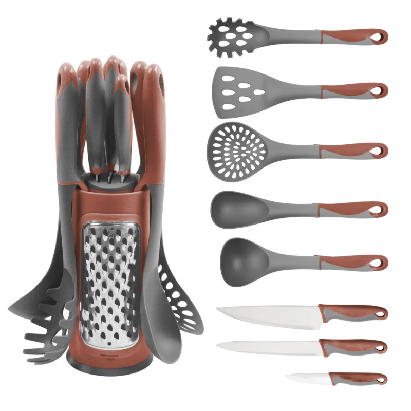 Groothandel siliconen en roestvrijstalen keukengereedschapset 11