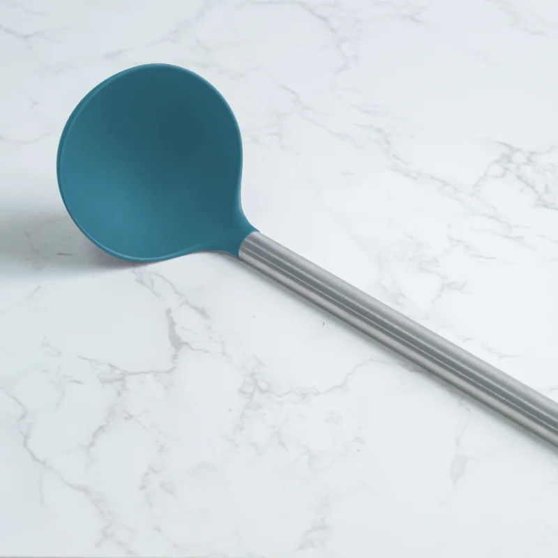 Utensili da cucina personalizzati in acciaio inossidabile e silicone all'ingrosso 4