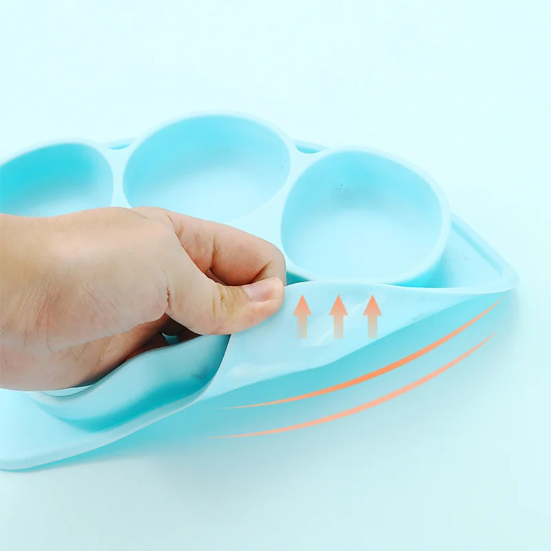 Hulgimüük lastele silikoonist lauanõude komplekt 4