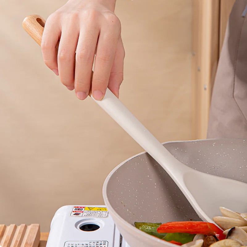 Wholesale Kitchenware Silicone And Wood Kitchen Utensils Set