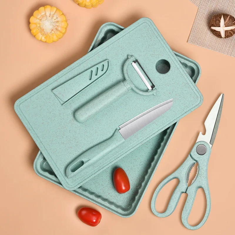 Wholesale Cutting Board Contianer With Peeler Scissor Knife