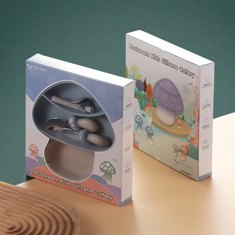 クリエイティブダイニングのためのユニークな卸売ソフトセットシリコン5