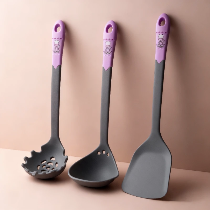 Custom Silicone Spaghetti Server Turner Ladle Set Of 3 1