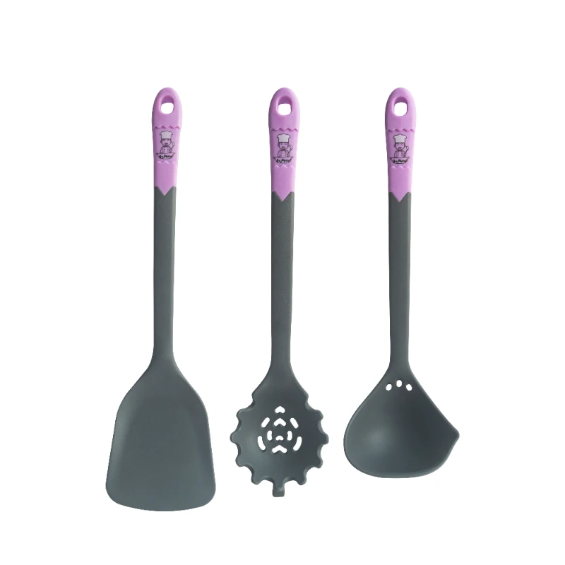 Custom Silicone Spaghetti Server Turner Ladle Set Of 3