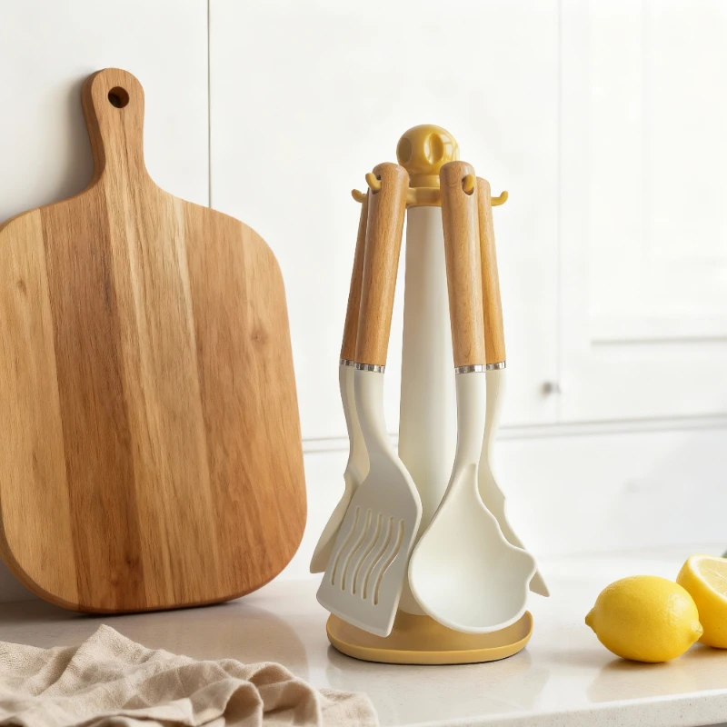 Toptan Isıya Dayanıklı Kauçuk Spatula Mutfak Aletleri 2