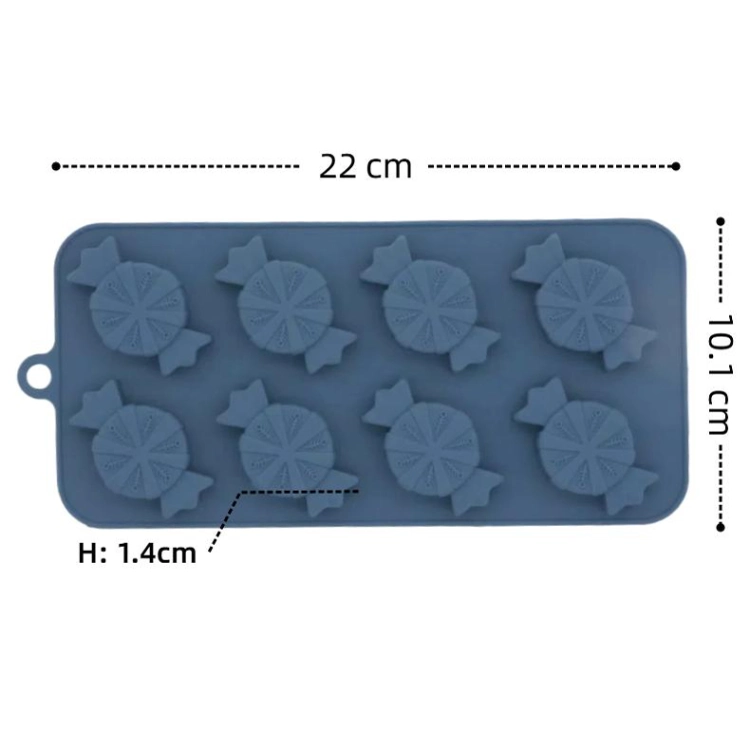8 Hole Candy Shaped Silicone Chocolate Mold Manufacturer