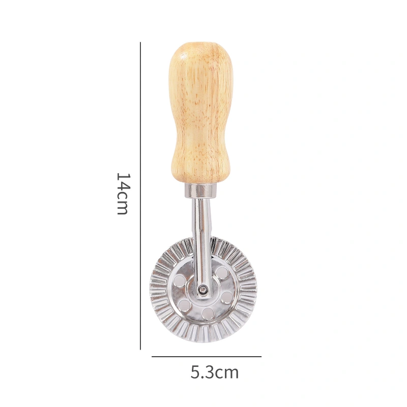 Kleines geriffeltes Keksausstecherrad