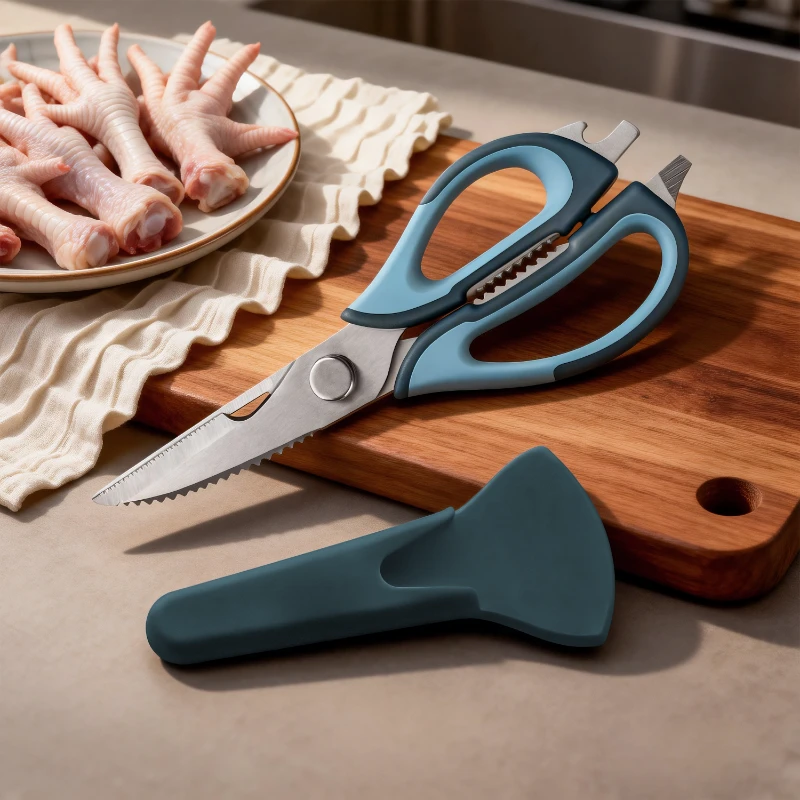 Oem Pasgemaakte Kombuisskêr Met Magnetiese Houer 2