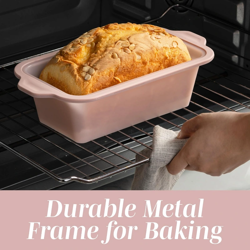 Silicone Bread Loaf Pan In Oven