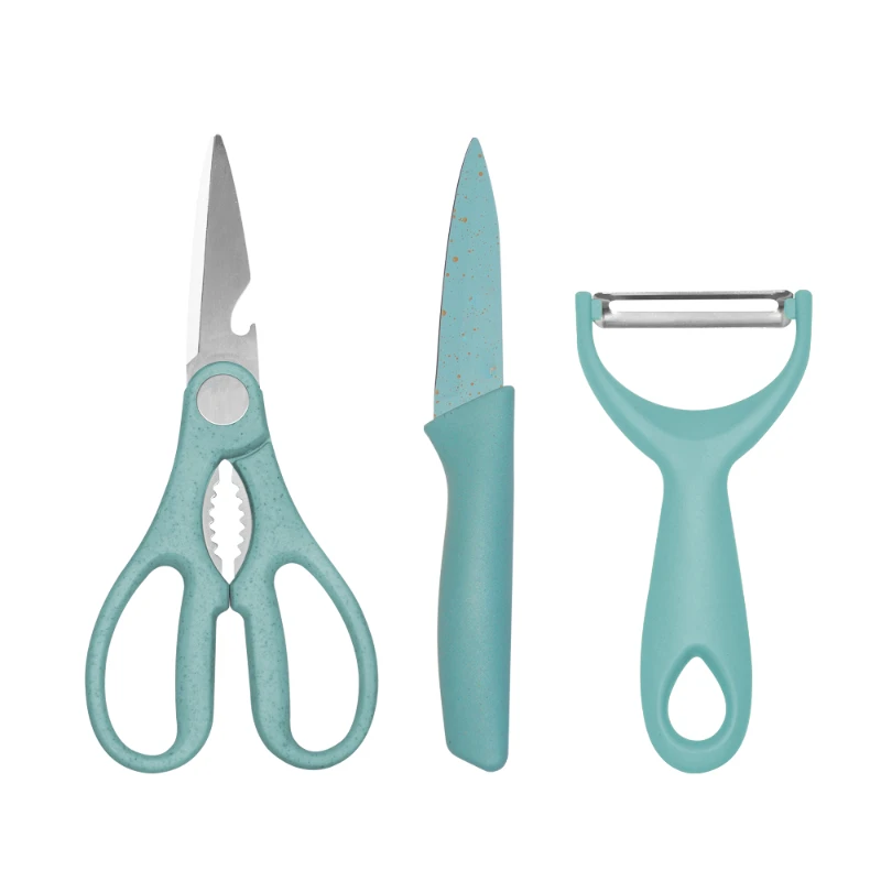 Оптовая продажа кухонных ножниц, овощечисток и ножей для фруктов (3 шт.)
