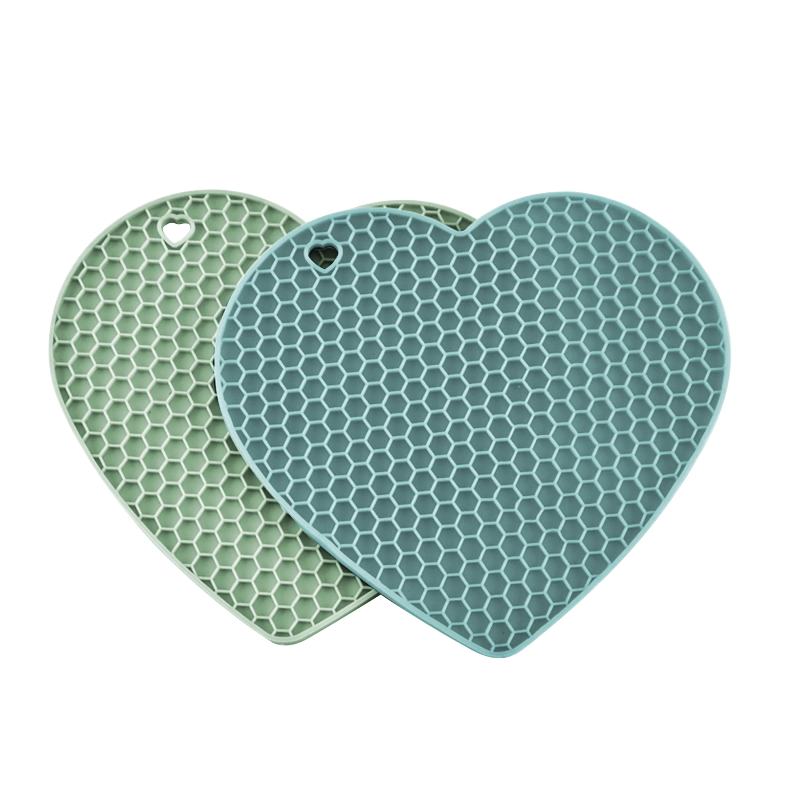 Custom Heart Shaped Silicone Mat Trivets For Hot Pots And Pans 1