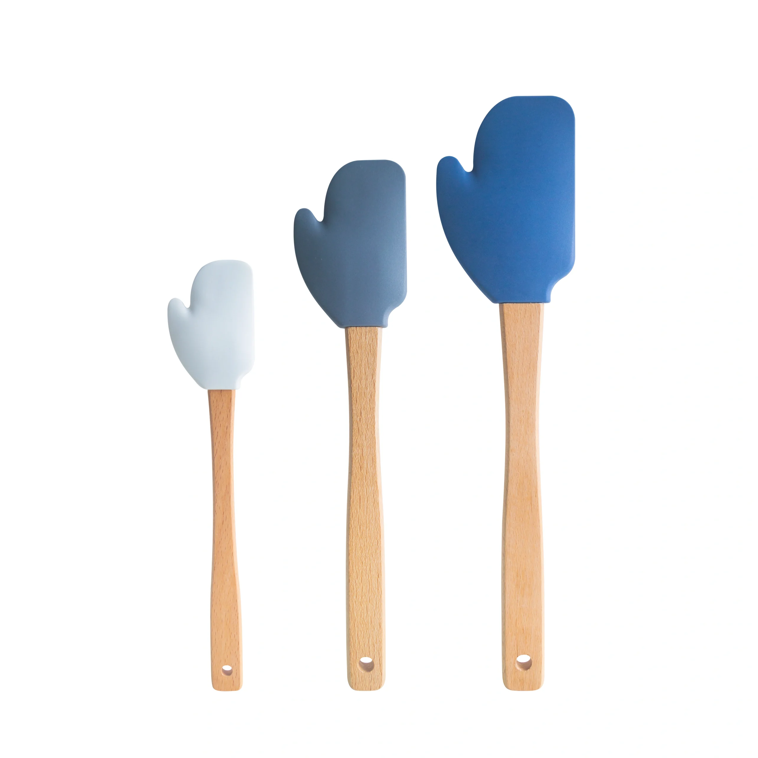 OEM Custom Christmas Figural Mitter Spatula Set van 3 1