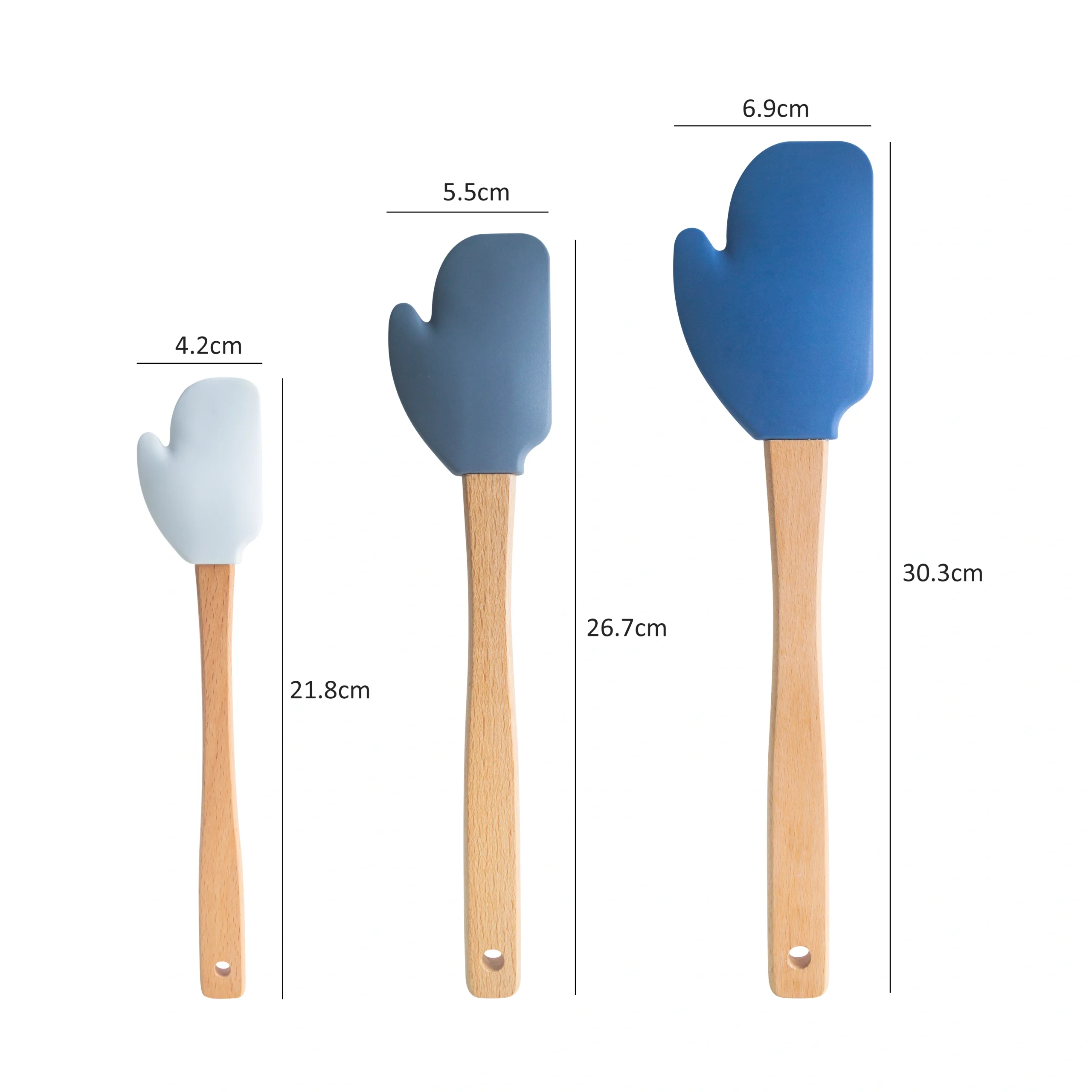 OEM Custom Kerst Figuurlijke Mitter Spatel Set van 3 2