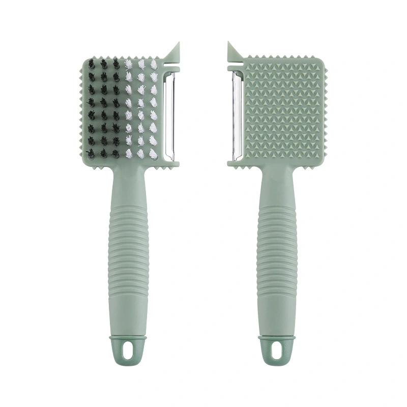 Pelador de cocina multifunción de marca propia con cepillo 1
