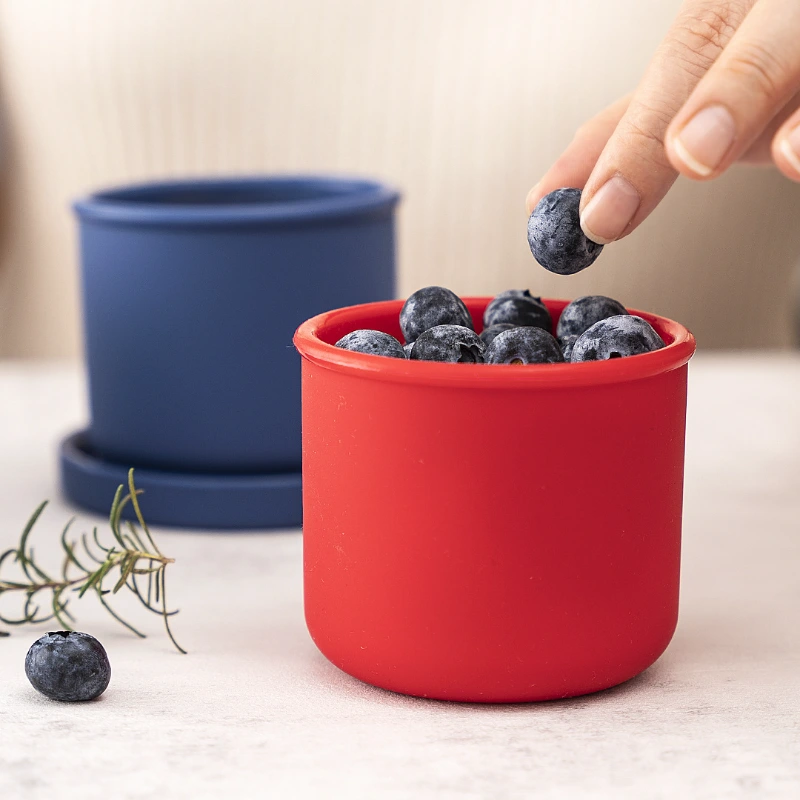 Contenitore rotondo in silicone per alimenti One Stop Sourcing 4