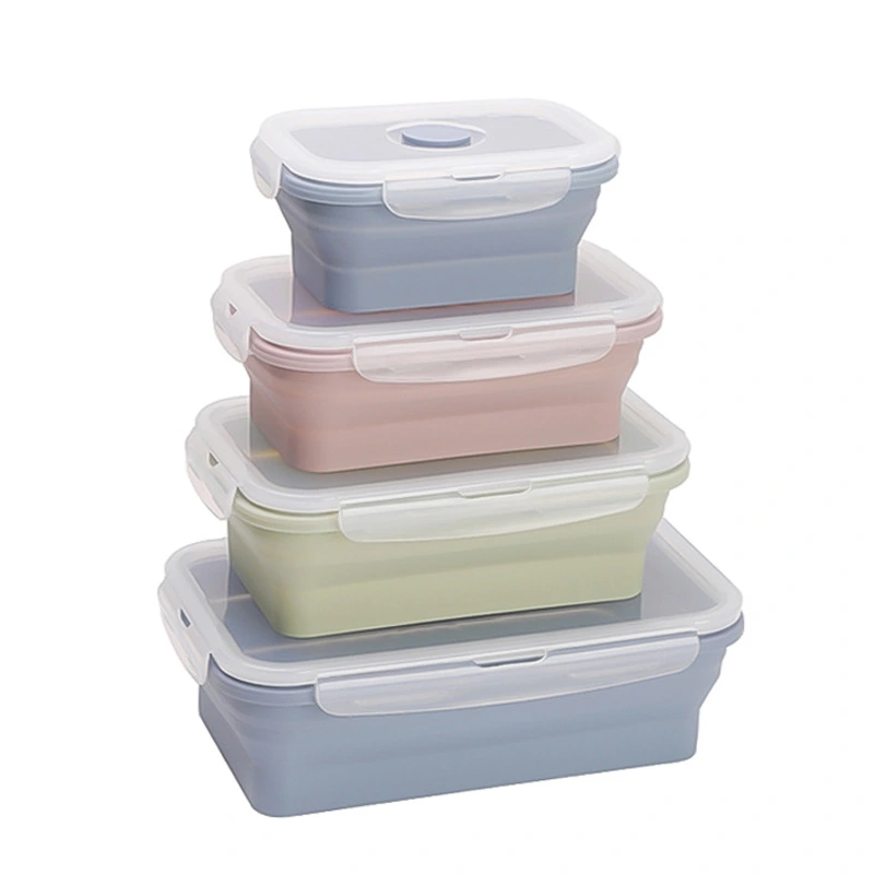 Großhandel Faltbare Silikon-Lunchbox-Sets 1