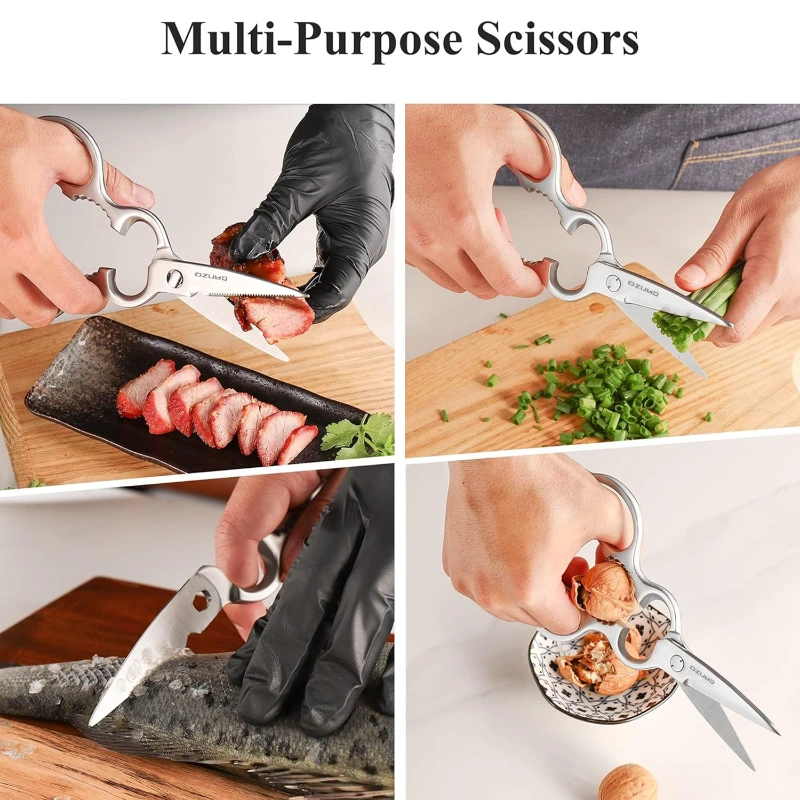 Oem Sourcing Forged Japanese Stainless Steel Kitchen Scissor 10
