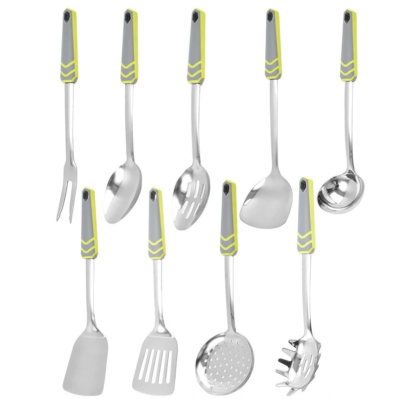 Custom Stainless Steel Kitchen Utensils Set with Plastic Handle